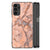 Samsung Galaxy A13 4G Marmeren Print Telefoonhoesje Marmer Oranje