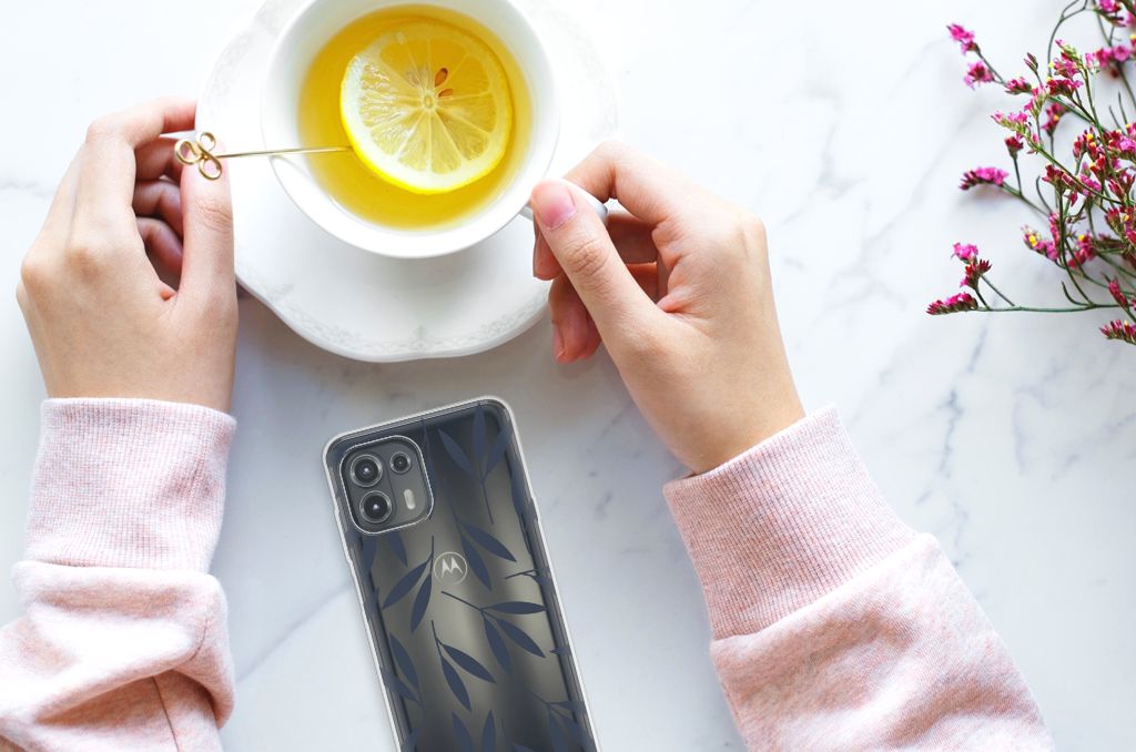 Motorola Edge 20 Lite TPU Case Leaves Blue B2C Telecom