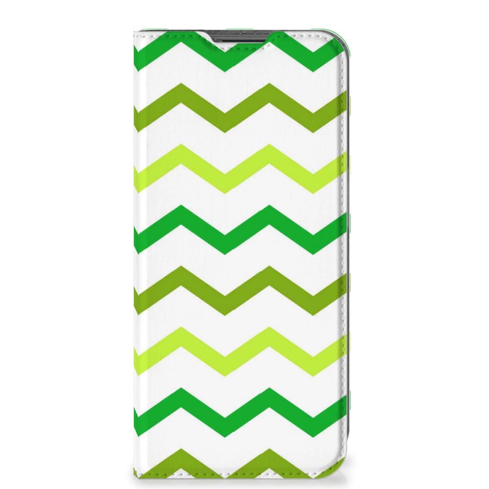 Nokia G11 | G21 Hoesje met Magneet Zigzag Groen - B2C Telecom