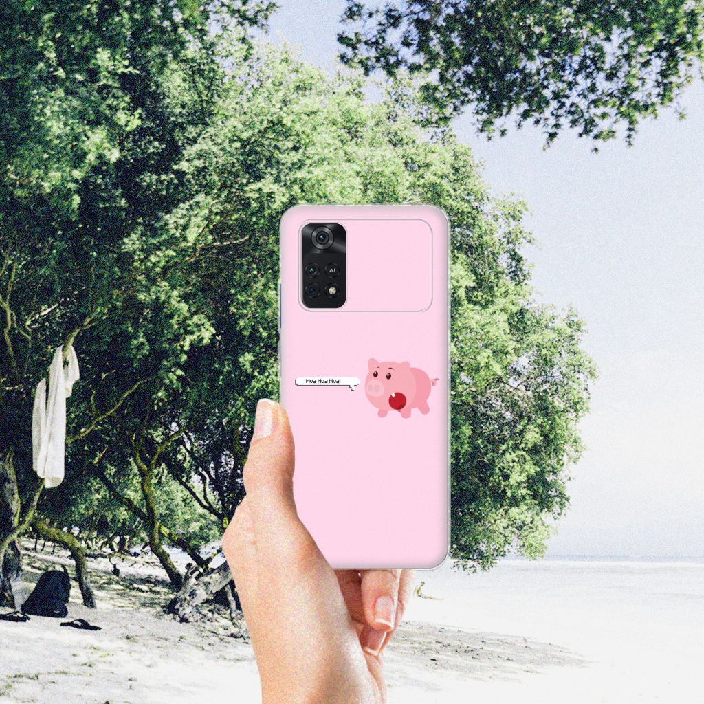 Xiaomi Poco M4 Pro 4G Telefoonhoesje met Naam Pig Mud B2C Telecom