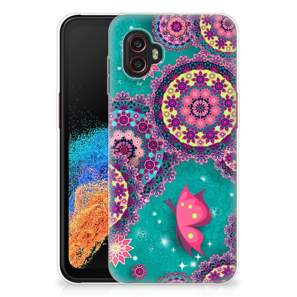 Samsung Galaxy Xcover 6 Pro Hoesje maken Cirkels en Vlinders B2C Telecom