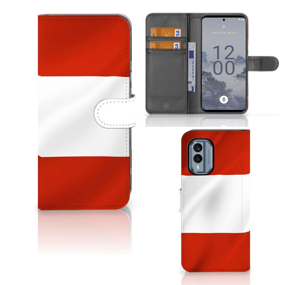 Nokia X30 Bookstyle Case Oostenrijk