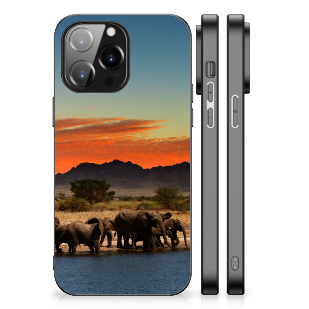 iPhone 14 Pro Max Dierenprint Telefoonhoesje Olifanten