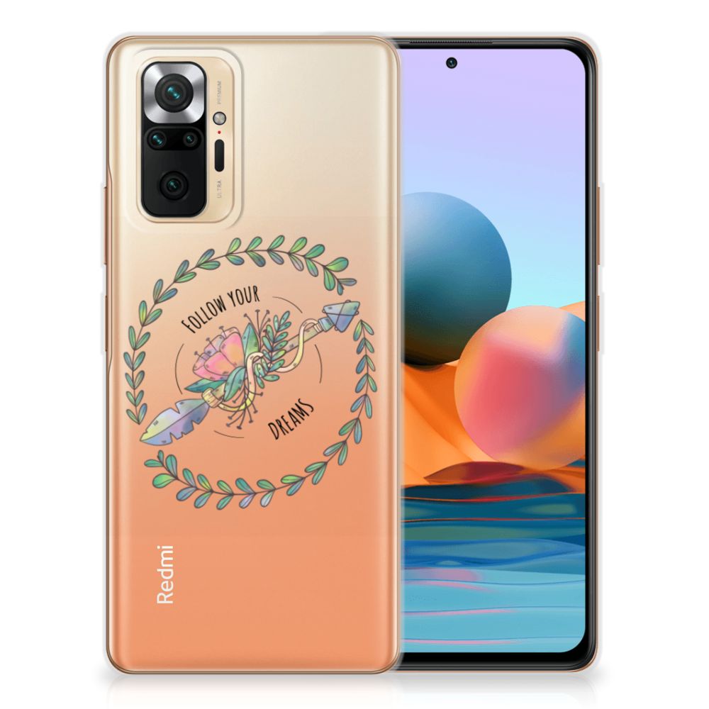 Xiaomi Redmi Note 10 Pro Telefoonhoesje met Naam Boho Dreams B2C Telecom