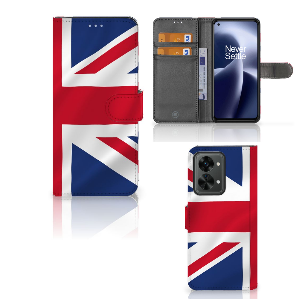OnePlus Nord 2T Bookstyle Case Groot-Brittannië