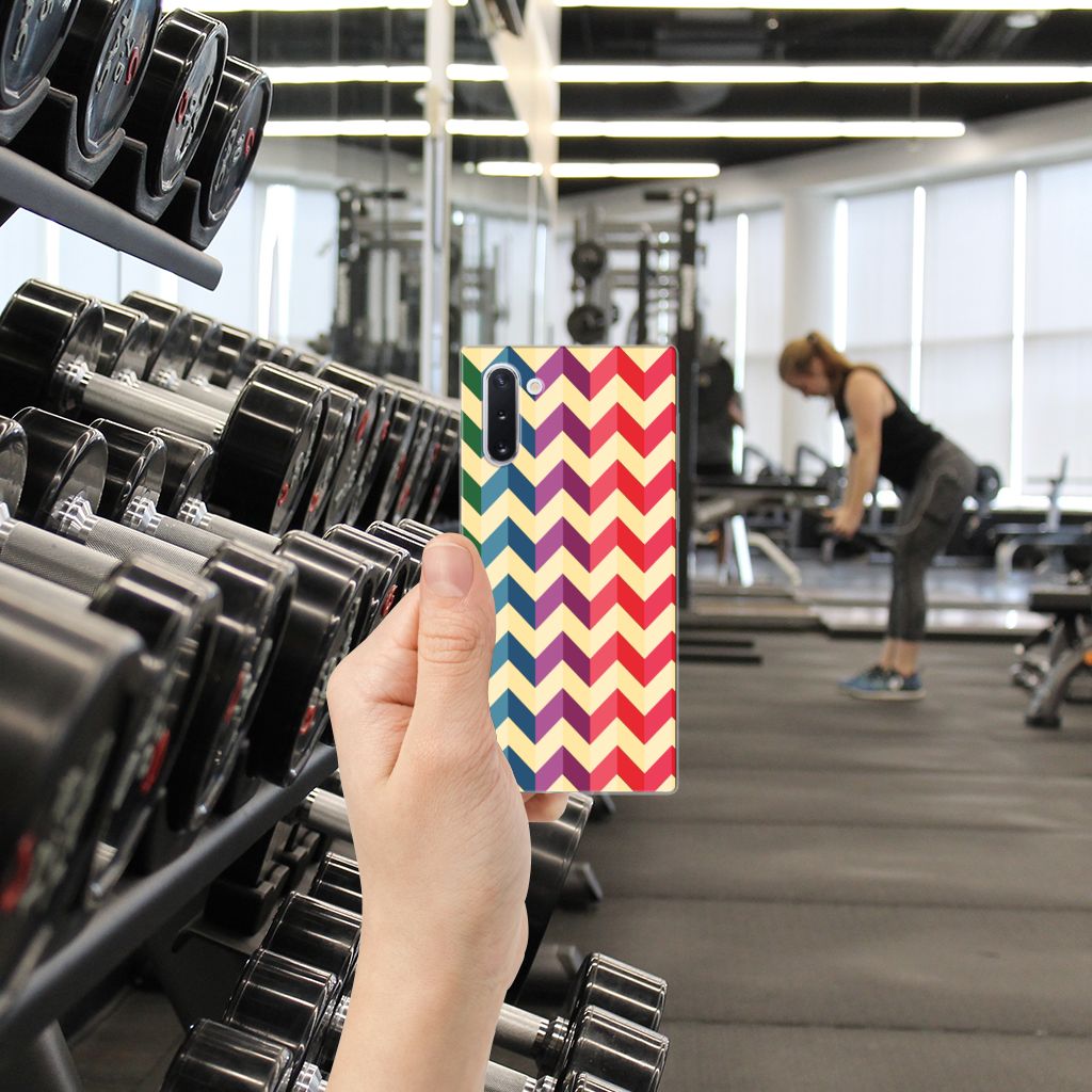 Samsung Galaxy Note 10 TPU bumper Zigzag Multi Color
