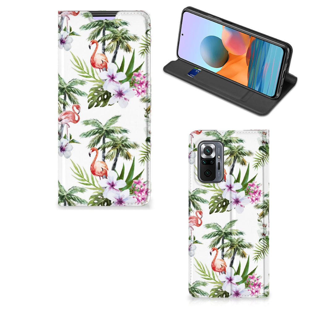Xiaomi Redmi Note 10 Pro Hoesje maken Flamingo Palms