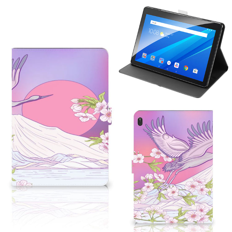 Lenovo Tab E10 Flip Case Bird Flying