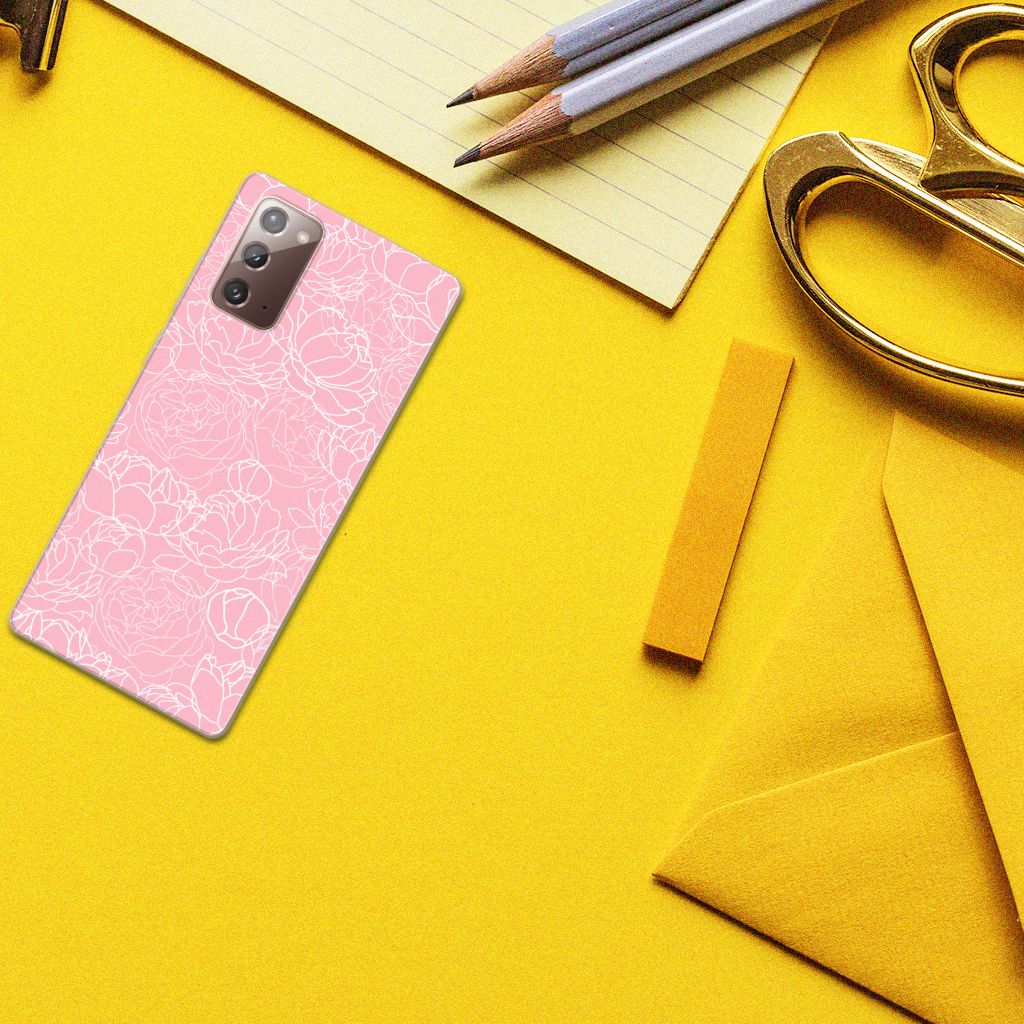 Samsung Note 20 TPU Case White Flowers B2C Telecom