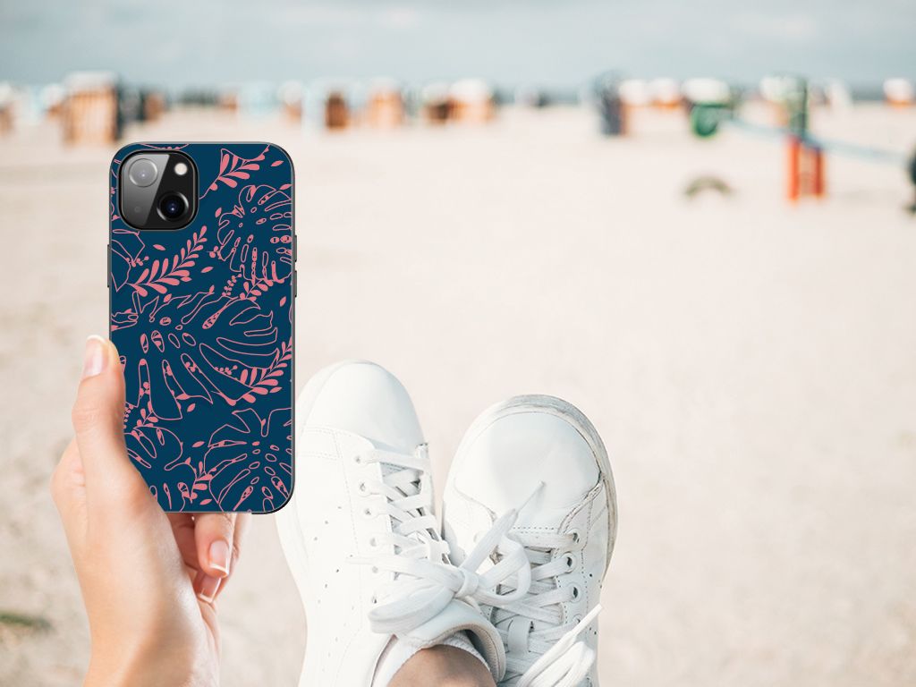 Apple iPhone 13 Bloemen Hoesje Palm Leaves B2C Telecom