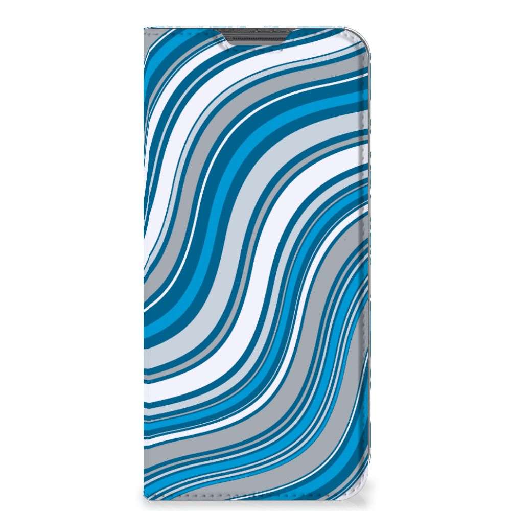 OPPO A96 | A76 Hoesje met Magneet Waves Blue - B2C Telecom