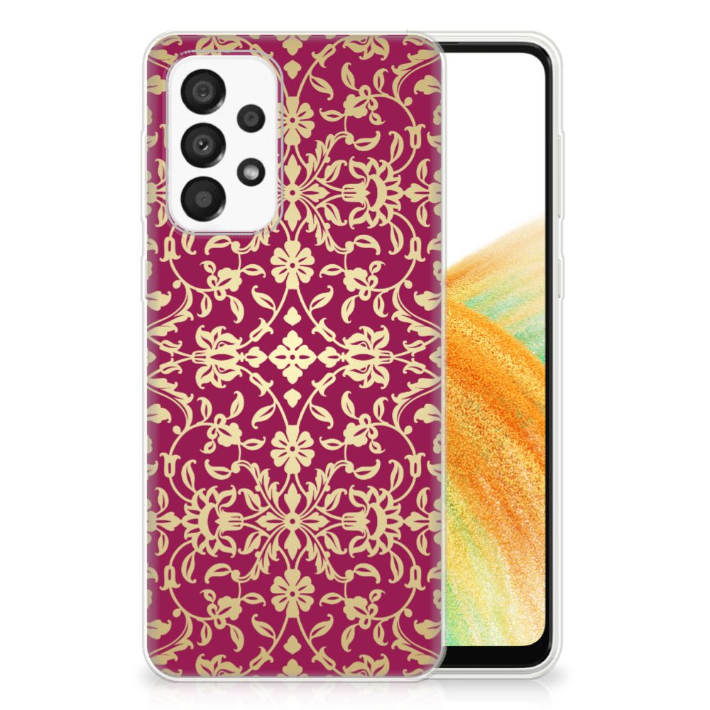 Siliconen Hoesje Samsung Galaxy A33 5G Barok Pink B2C Telecom