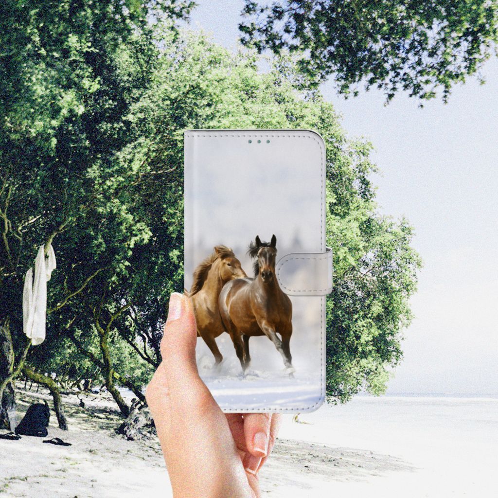 Nokia X10 | Nokia X20 Telefoonhoesje met Pasjes Paarden