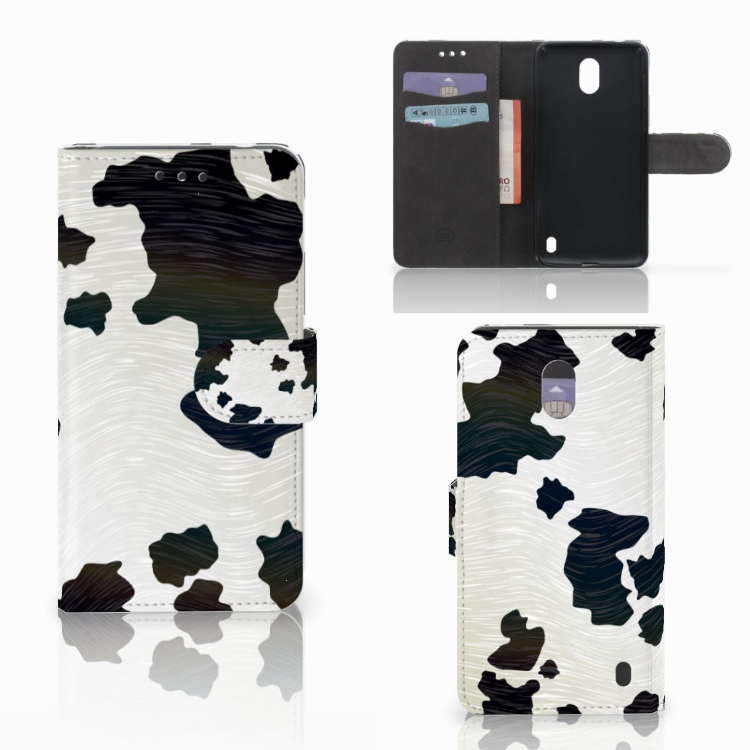 Nokia 2 Telefoonhoesje met Pasjes Koeienvlekken