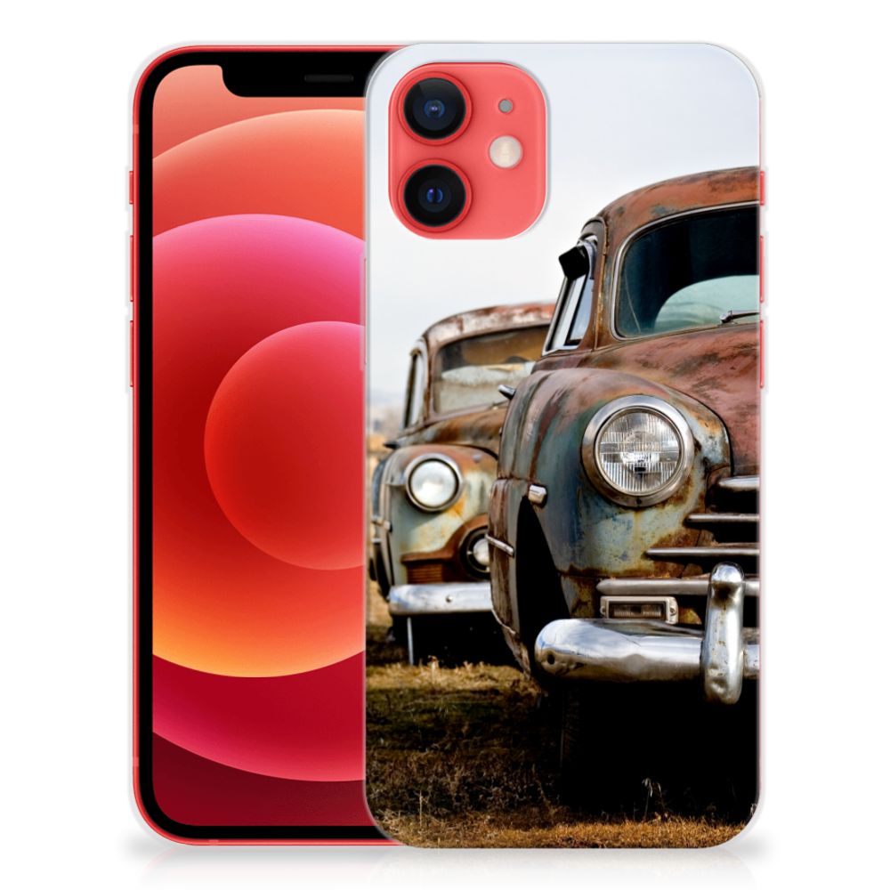 iPhone 12 Mini Siliconen Hoesje met foto Vintage Auto B2C Telecom