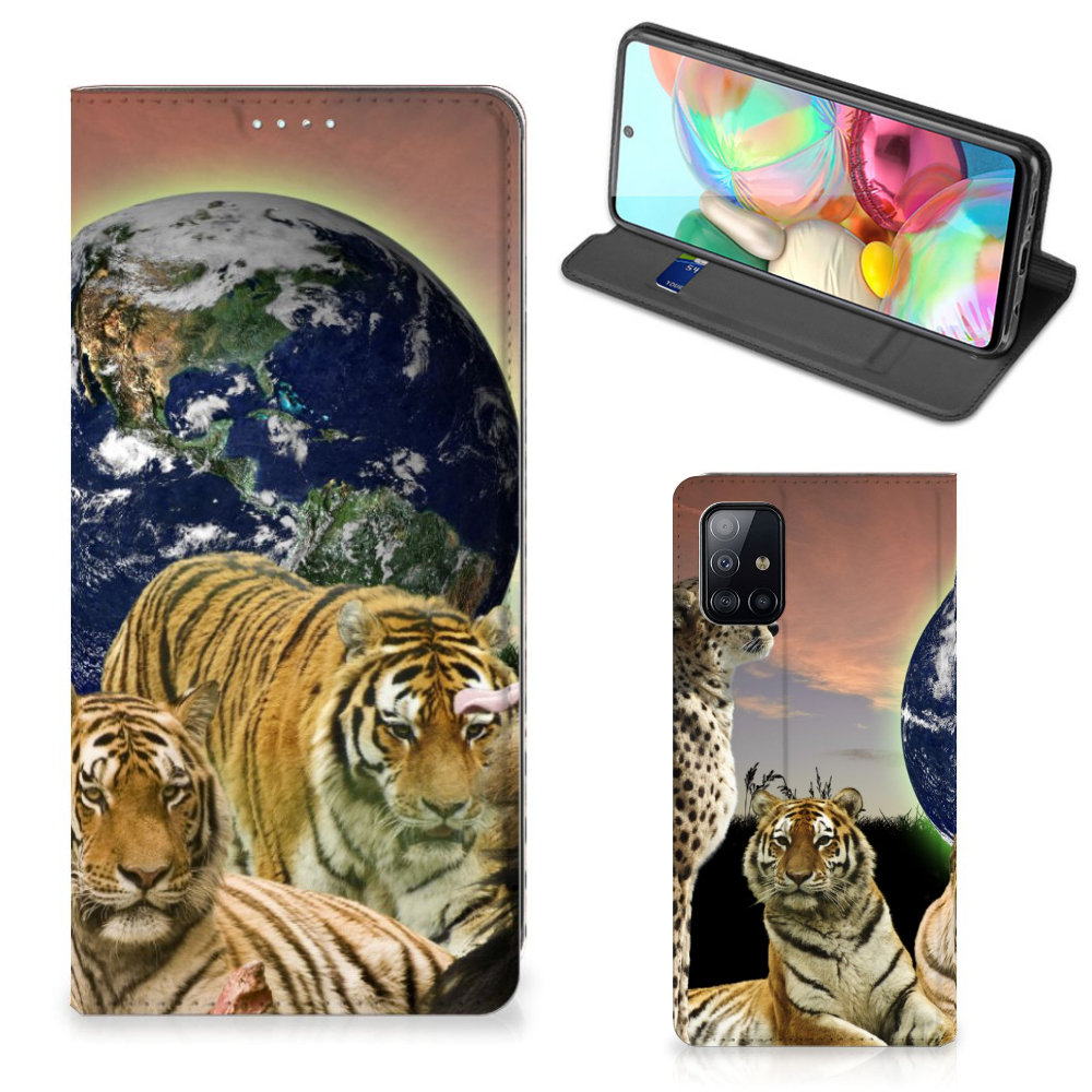 Samsung Galaxy A71 Hoesje maken Roofdieren - B2C Telecom