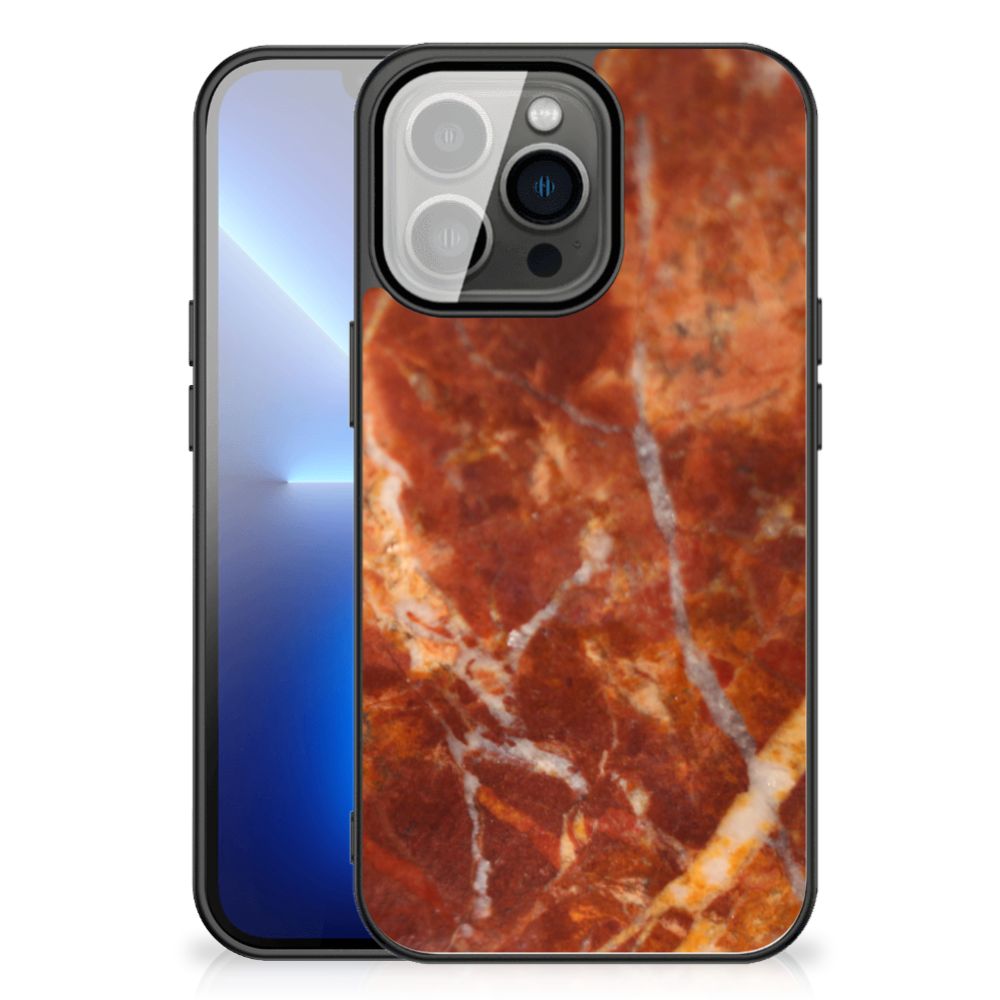 iPhone 13 Pro Max Marmeren Print Telefoonhoesje Marmer Bruin B2C Telecom