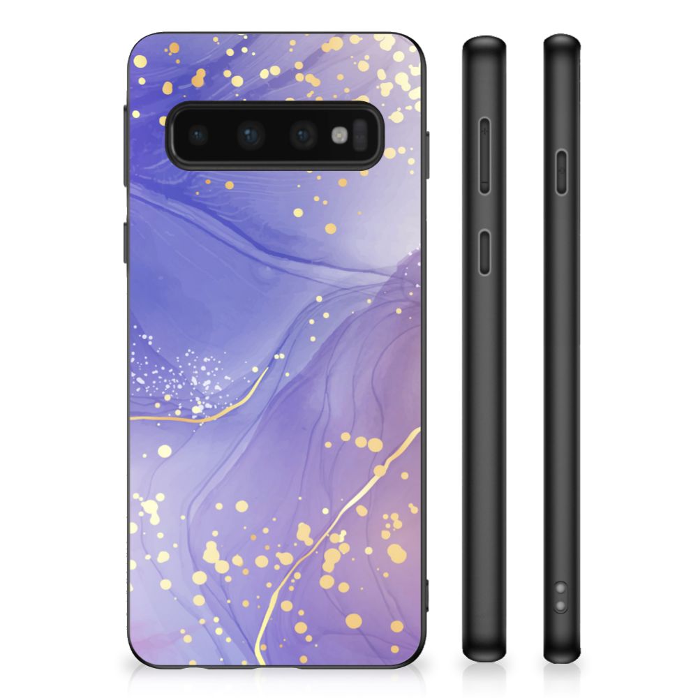 Case voor Samsung Galaxy S10 Watercolor Paars B2C Telecom