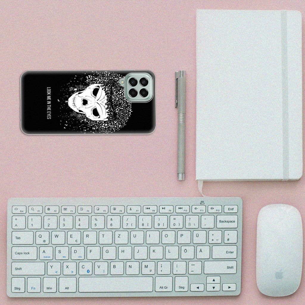 Silicone Back Case Samsung Galaxy M33 Skull Hair B2C Telecom