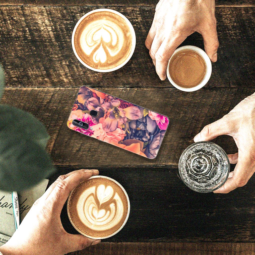 Samsung Galaxy A60 TPU Case Bosje Bloemen
