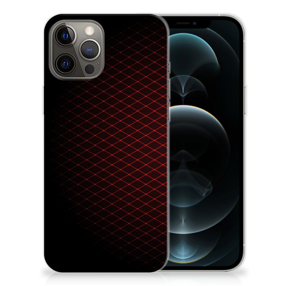 iPhone 12 Pro Max TPU bumper Geruit Rood B2C Telecom