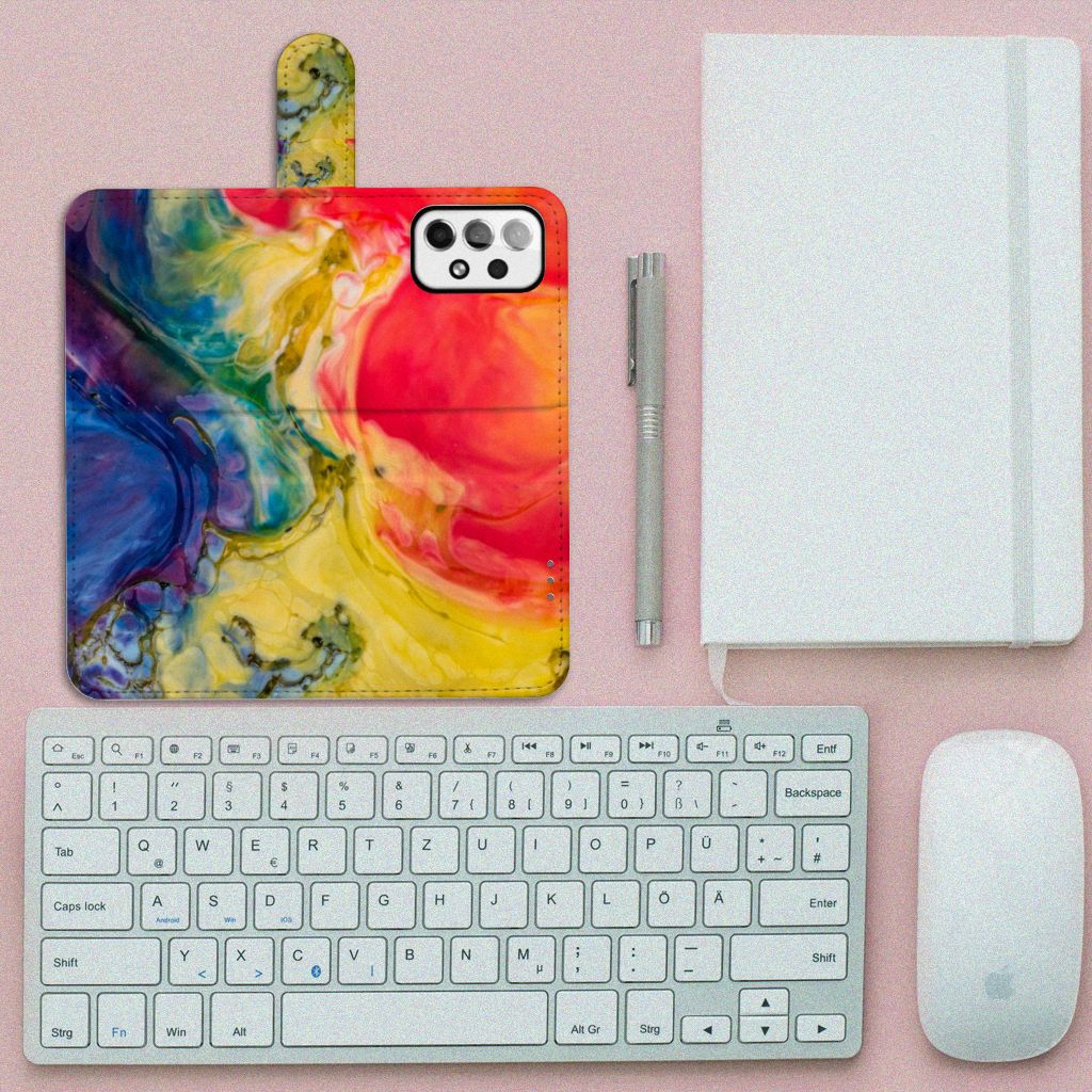 Hoesje Samsung Galaxy A73 5G Watercolor Dark