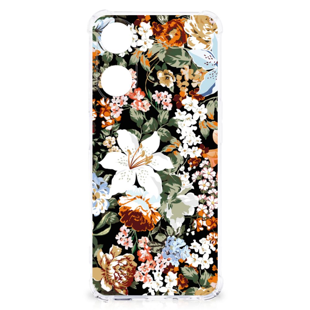 Case voor OPPO A58 | A78 5G Dark Flowers B2C Telecom
