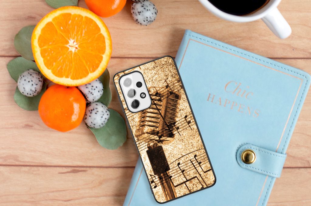 Samsung Galaxy A73 Silicone Back Case Bladmuziek B2C Telecom
