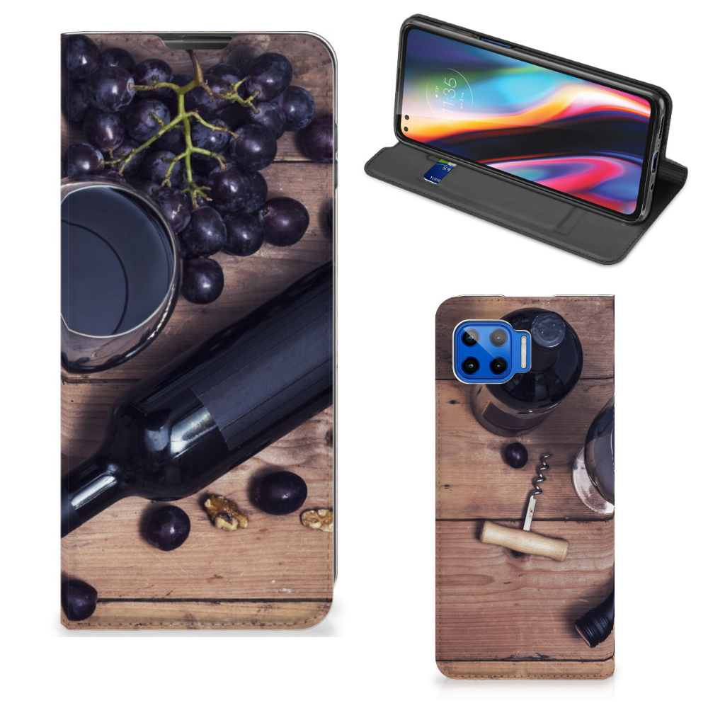 Motorola Moto G 5G Plus Flip Style Cover Wijn - B2C Telecom
