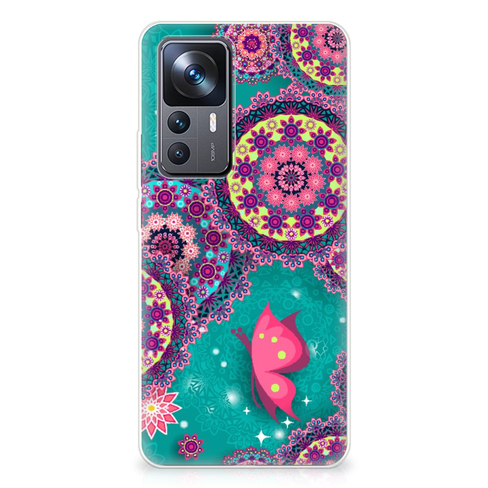 Xiaomi 12T | 12T Pro Hoesje maken Cirkels en Vlinders B2C Telecom