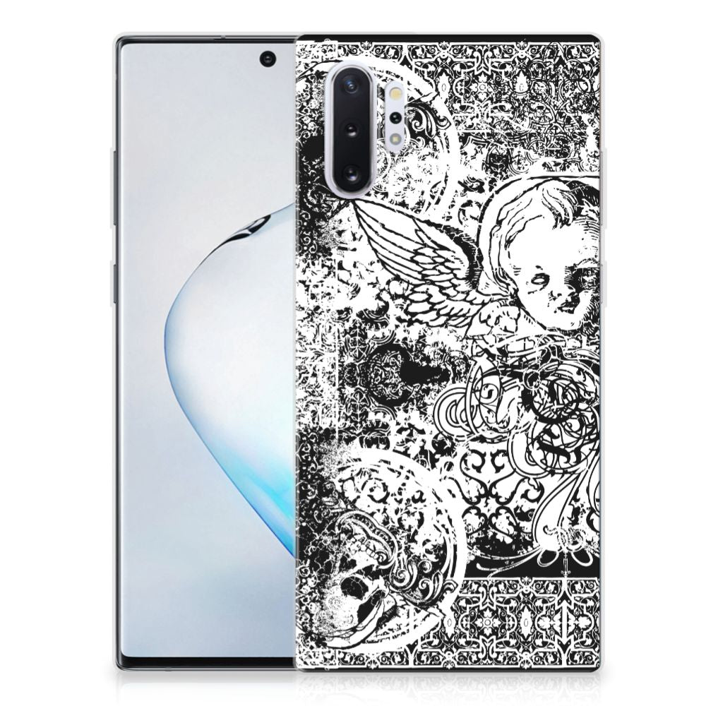 Silicone Back Case Samsung Galaxy Note 10 Plus Skulls Angel