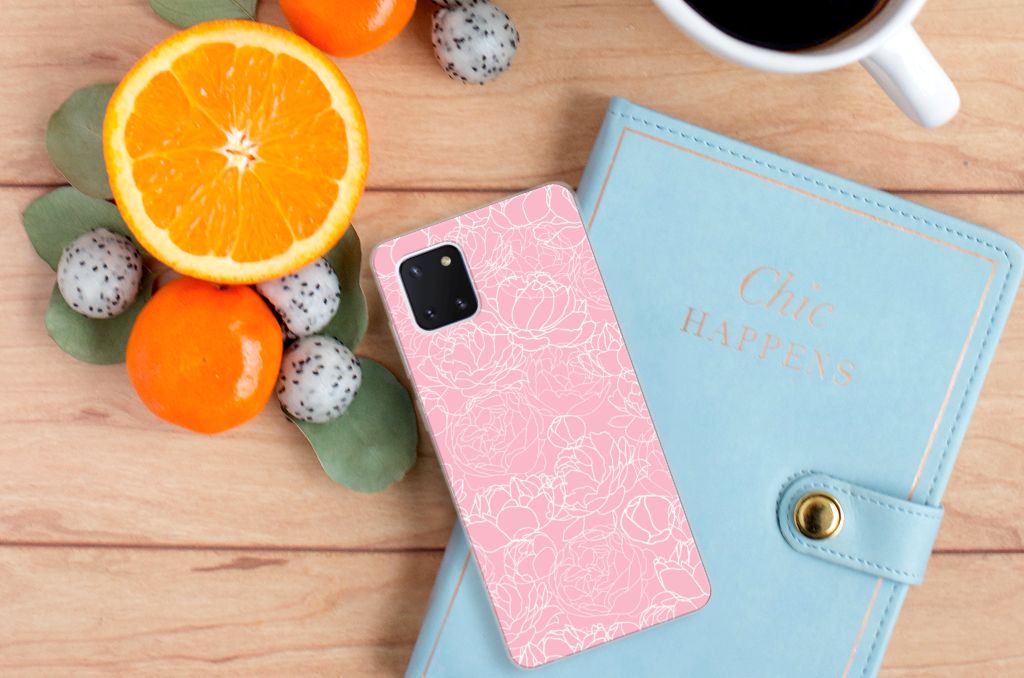 Samsung Galaxy Note 10 Lite TPU Case White Flowers B2C Telecom