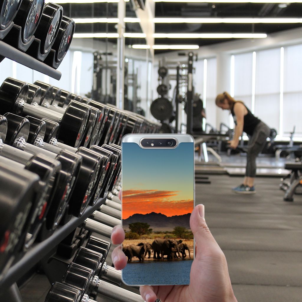 Samsung Galaxy A80 TPU Hoesje Olifanten