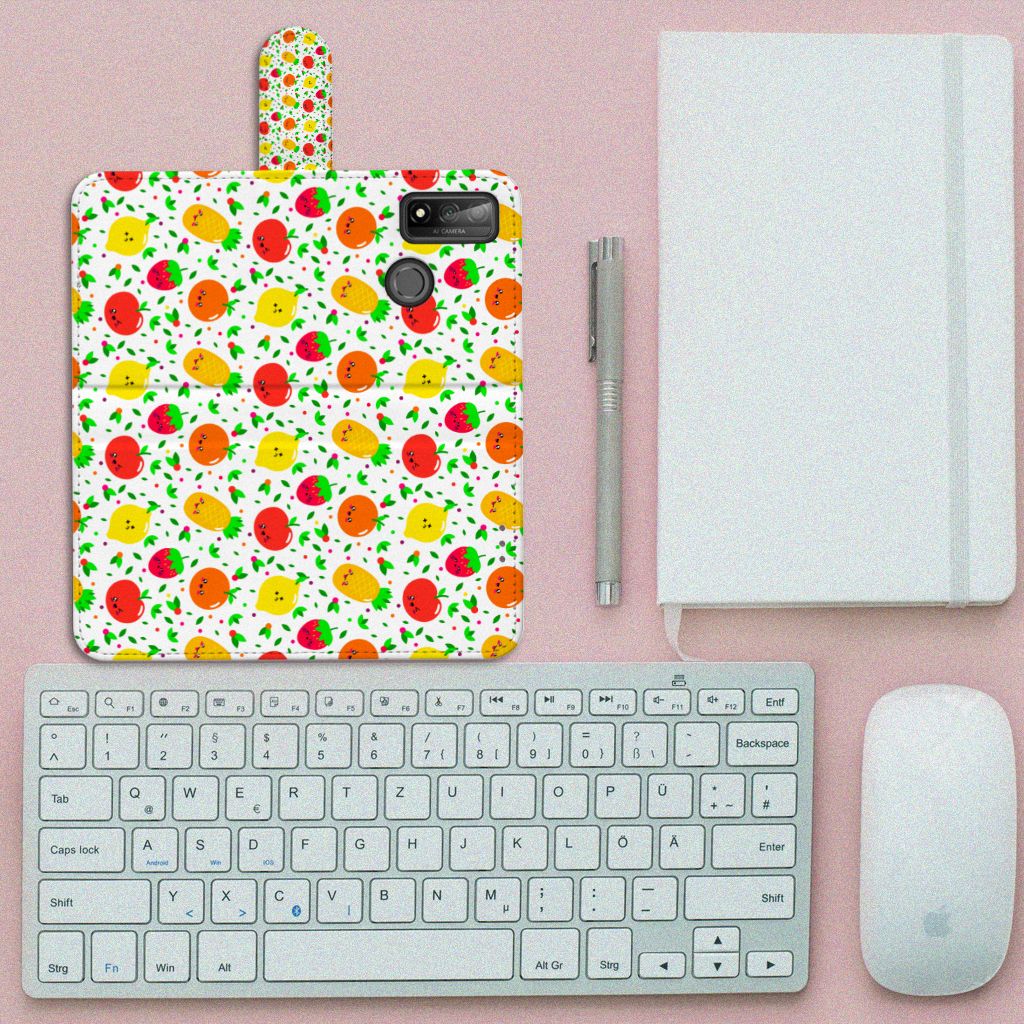 Huawei P Smart 2020 Book Cover Fruits