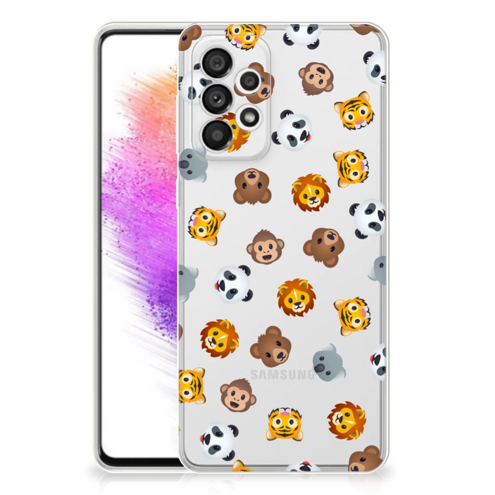TPU bumper voor Samsung Galaxy A73 5G Dieren Emojis B2C Telecom