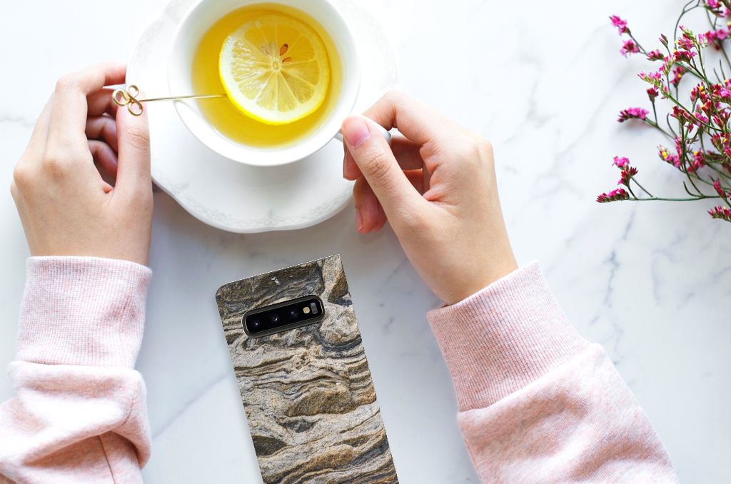 Samsung Galaxy S10 Standcase Steen