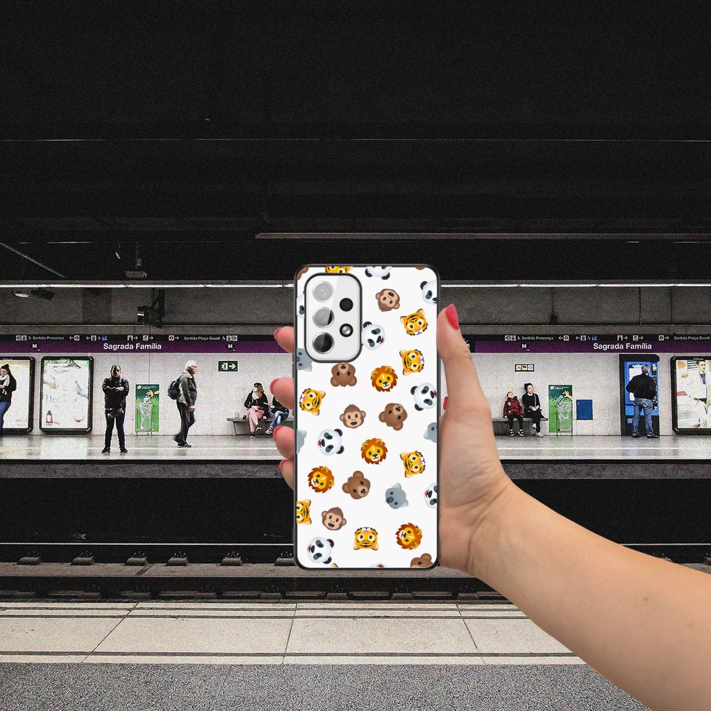 Back Case voor Samsung Galaxy A53 Dieren Emojis B2C Telecom