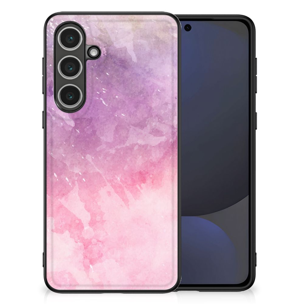 Kleurrijke Telefoonhoesje Samsung Galaxy S24 FE Pink Purple Paint
