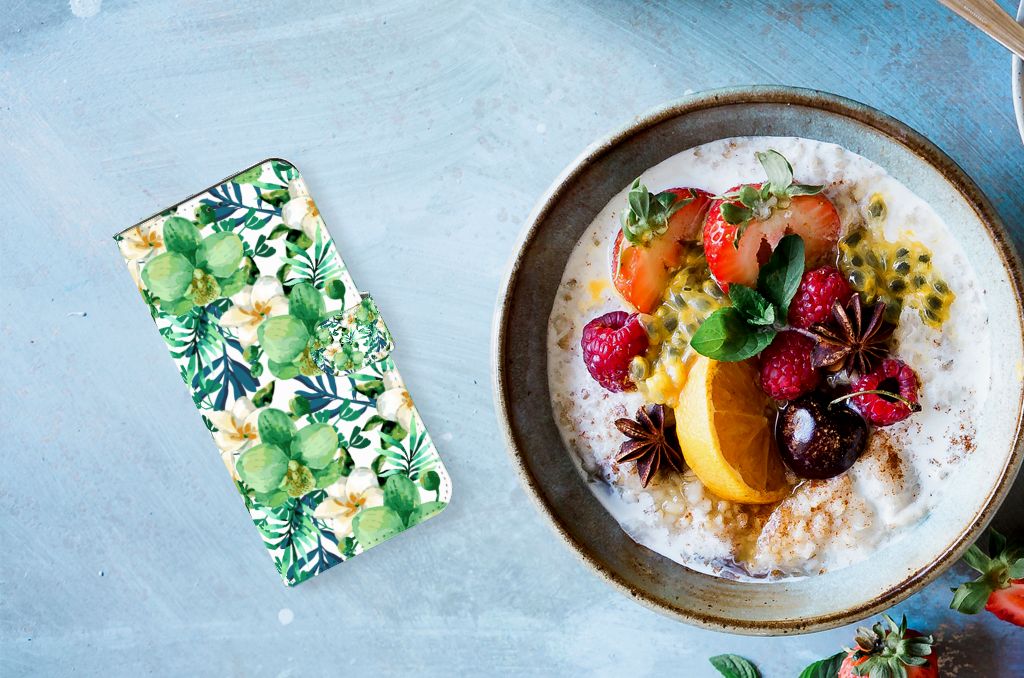 Samsung Galaxy Xcover 6 Pro Hoesje Orchidee Groen