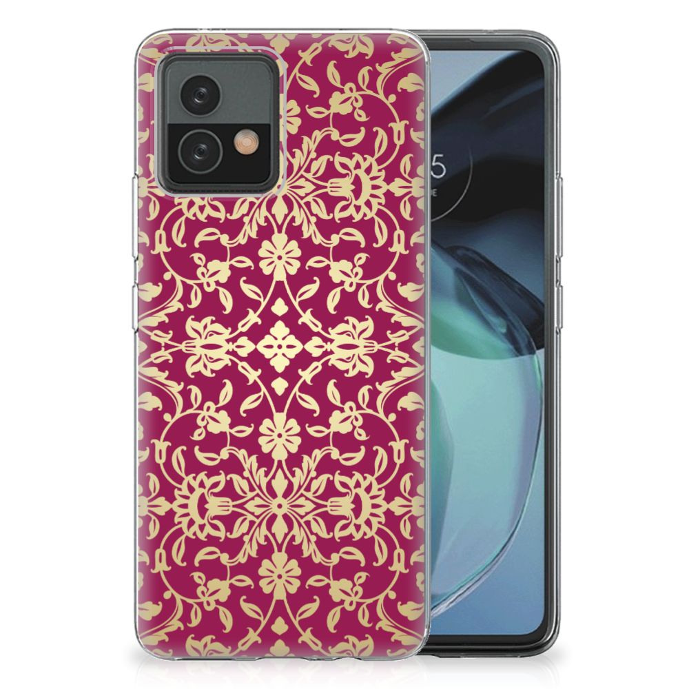 Siliconen Hoesje Motorola Moto G72 Barok Pink
