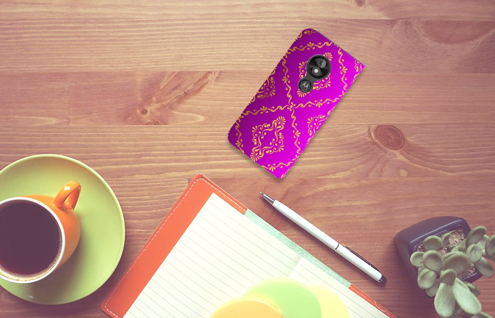 Telefoon Hoesje Motorola Moto E5 Play Barok Roze