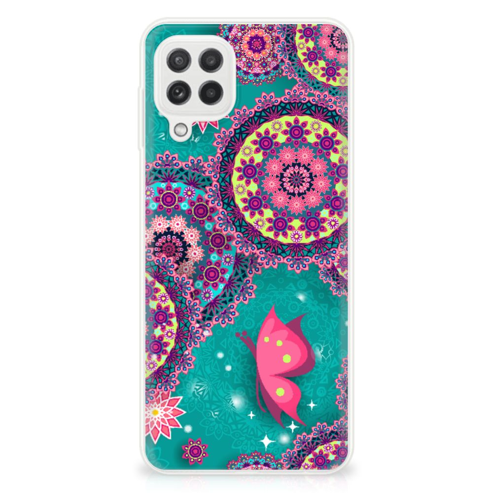 Samsung Galaxy A22 4G | M22 Hoesje maken Cirkels en Vlinders