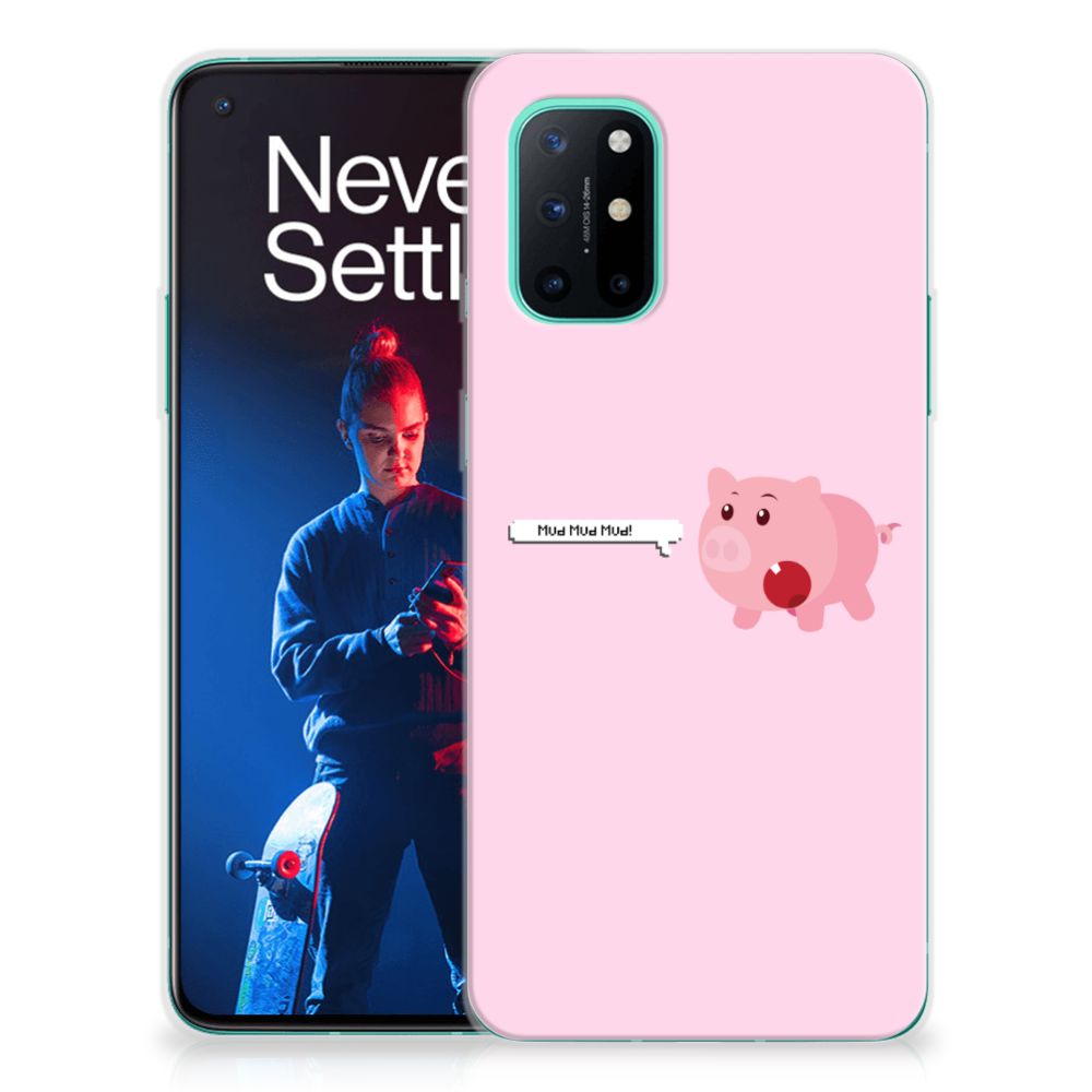 OnePlus 8T Telefoonhoesje met Naam Pig Mud B2C Telecom