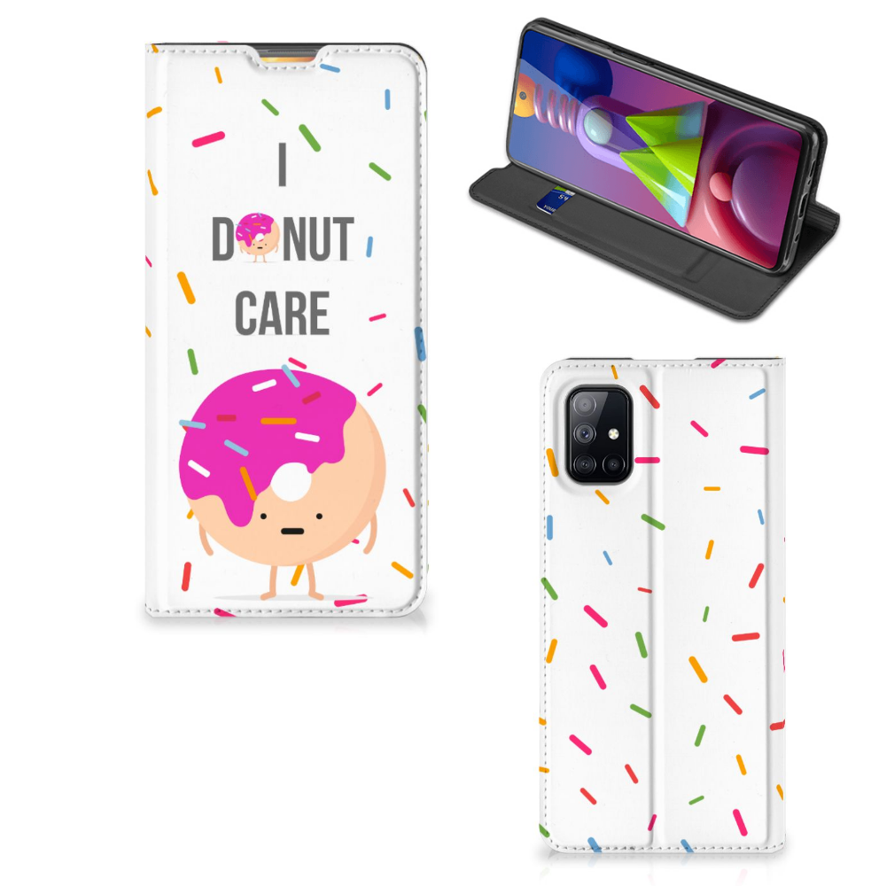 Samsung Galaxy M51 Flip Style Cover Donut Roze - B2C Telecom