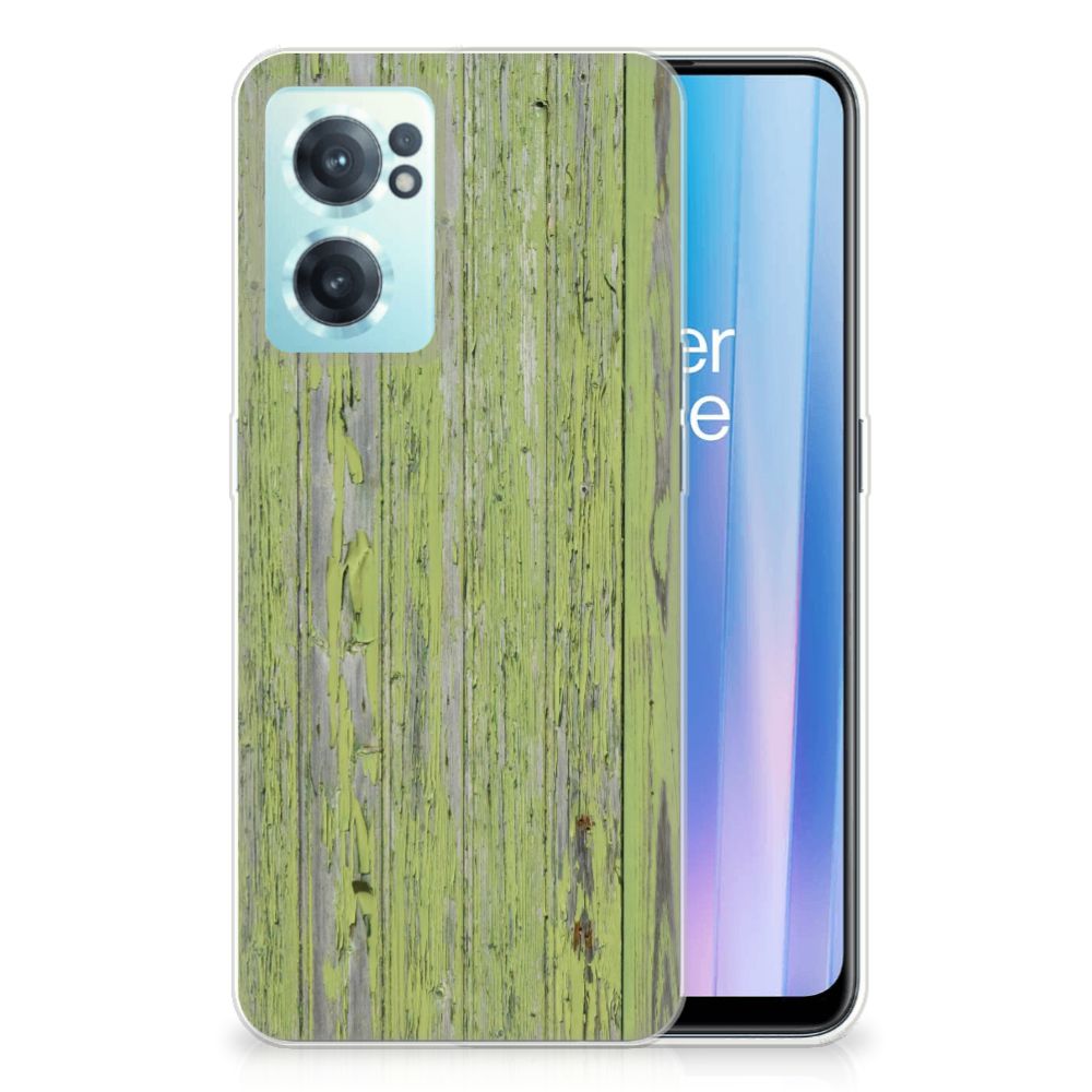 OnePlus Nord CE 2 5G Bumper Hoesje Green Wood