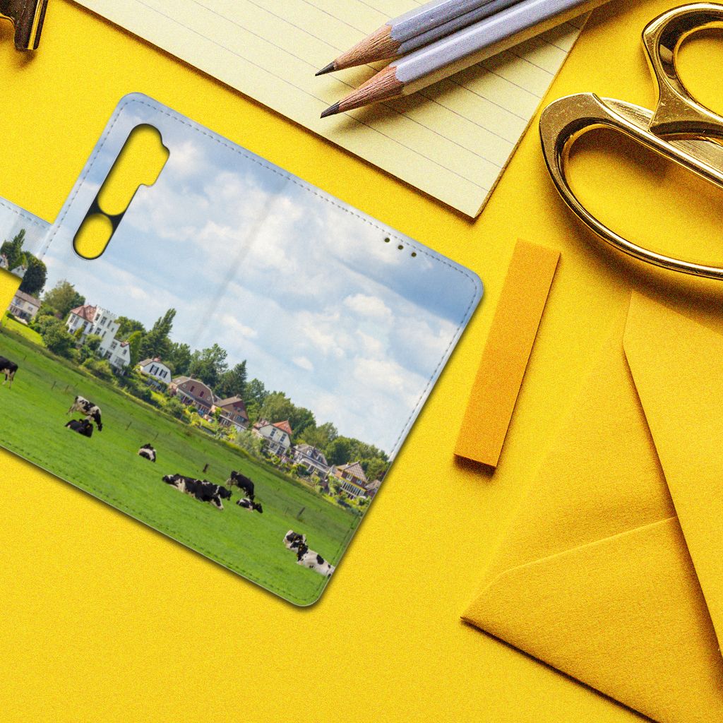 Xiaomi Mi Note 10 Pro Telefoonhoesje met Pasjes Koeien