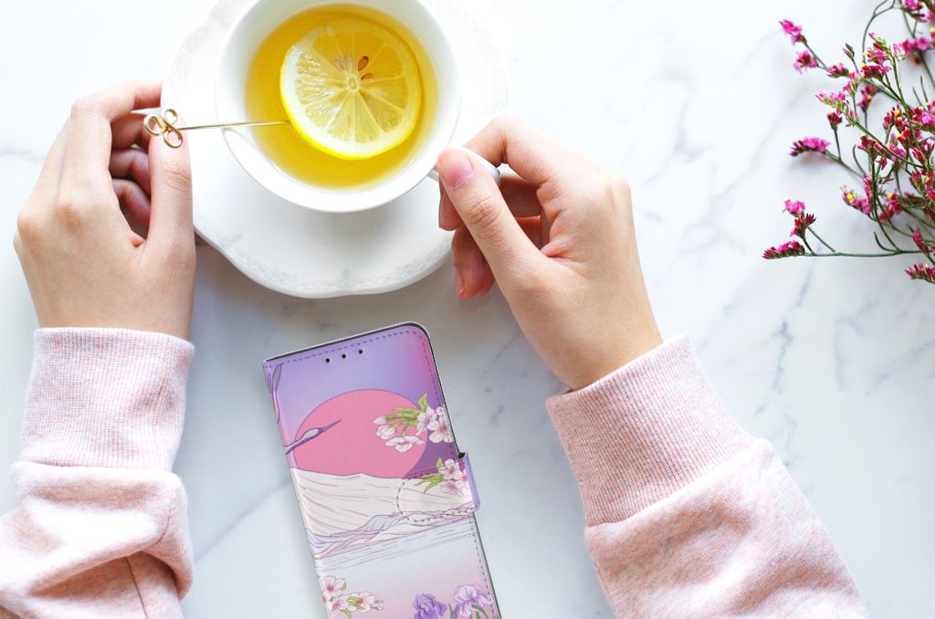 Alcatel 1S 2020 Telefoonhoesje met Pasjes Bird Flying