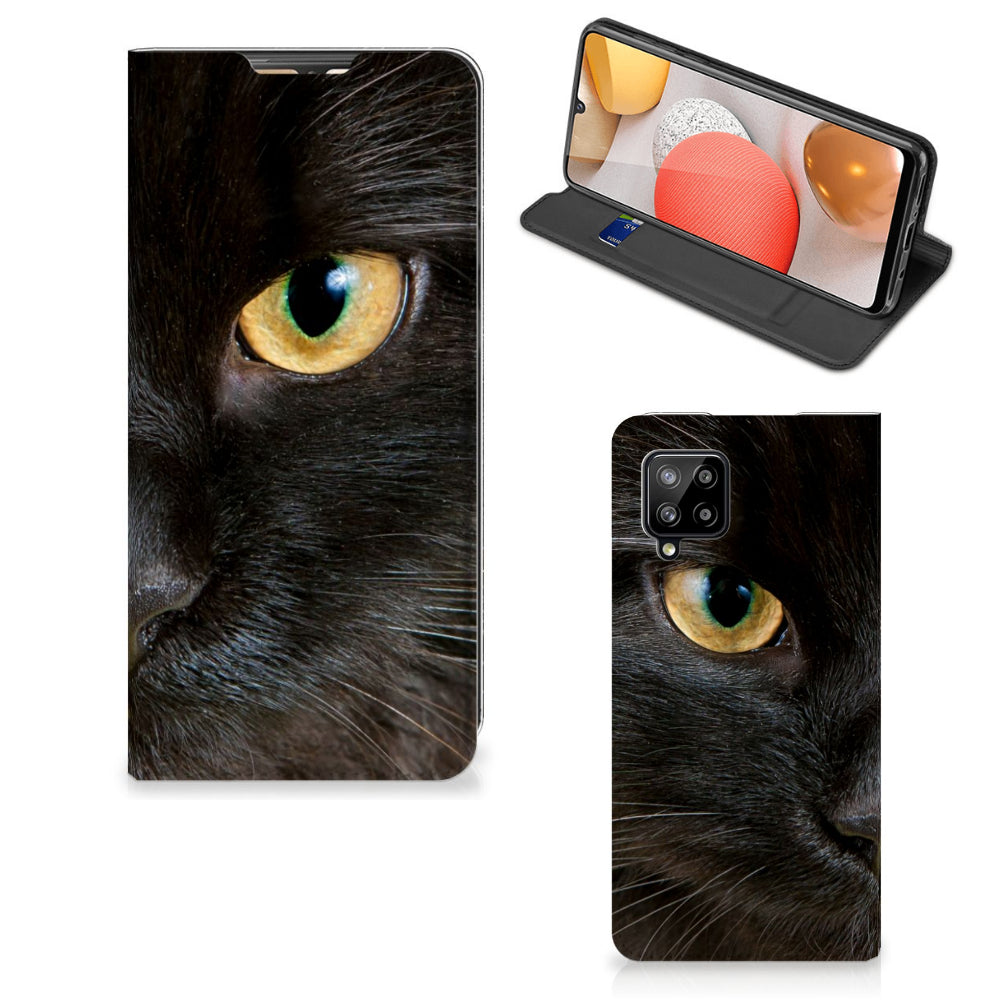 Samsung Galaxy A42 Hoesje maken Zwarte Kat