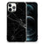 iPhone 12 Pro Max Anti-Shock Hoesje Marmer Zwart - Origineel Cadeau Vader