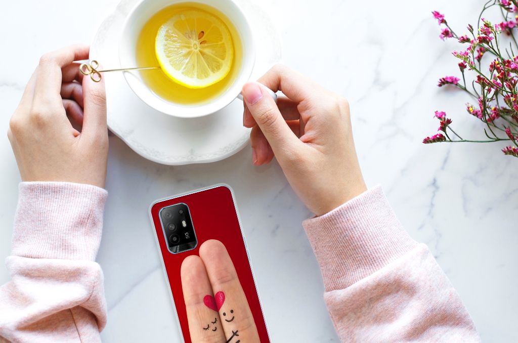 OPPO A94 5G | Reno5 Z Silicone Back Cover Liefde - Origineel Romantisch Cadeau B2C Telecom